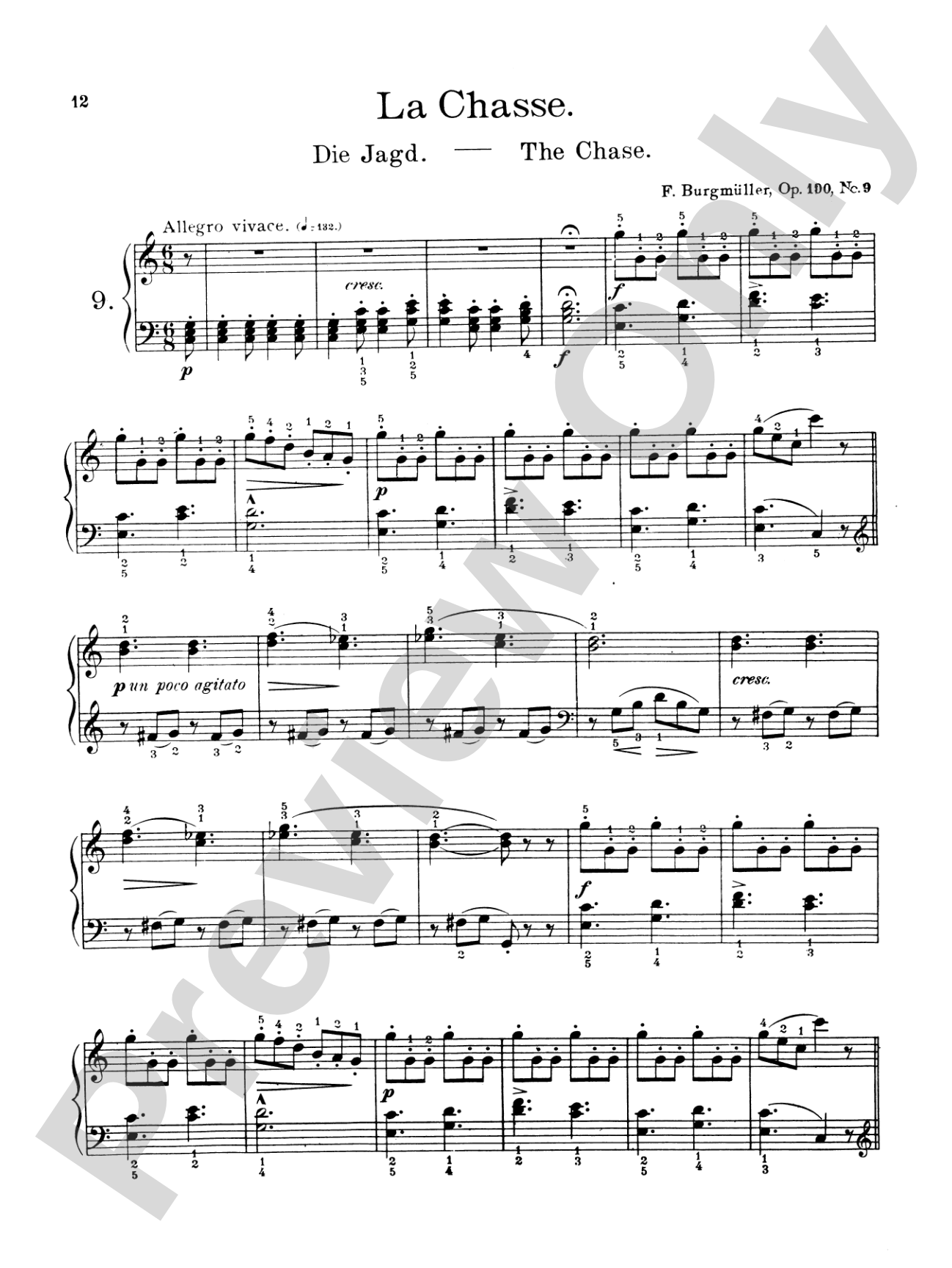 Burgmüller: Twenty-five Easy Etudes, Op. 100