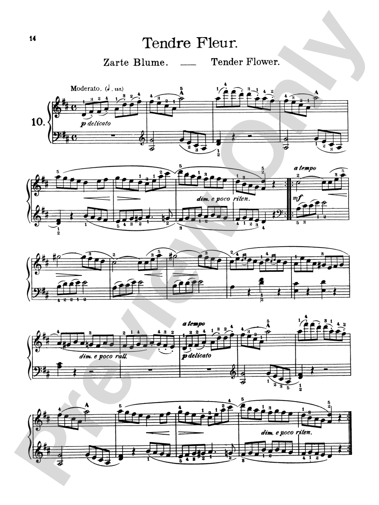Burgmüller: Twenty-five Easy Etudes, Op. 100