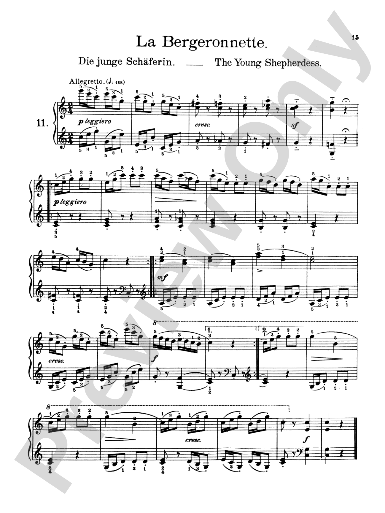 Burgmüller: Twenty-five Easy Etudes, Op. 100