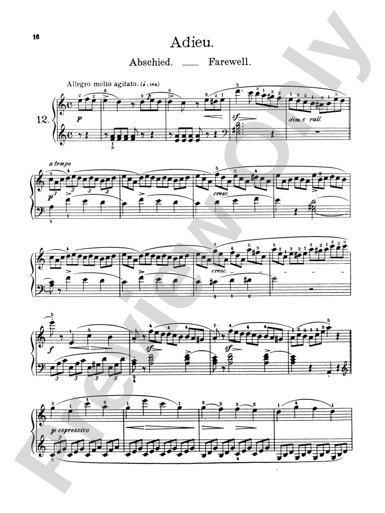 Burgmüller: Twenty-five Easy Etudes, Op. 100