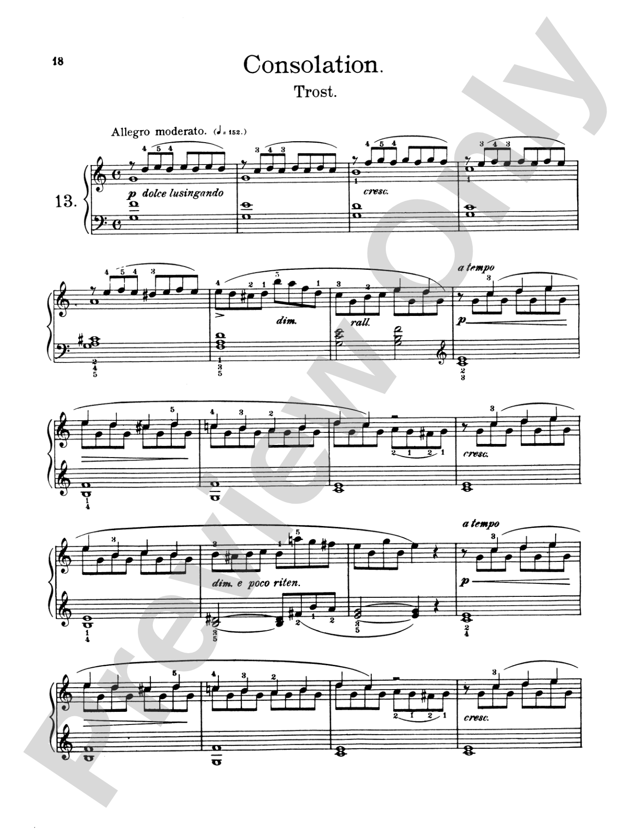 Burgmüller: Twenty-five Easy Etudes, Op. 100