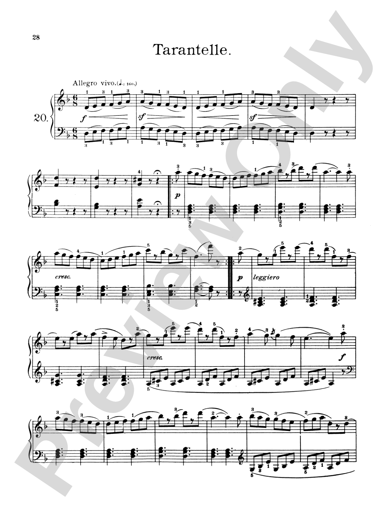 Burgmüller: Twenty-five Easy Etudes, Op. 100