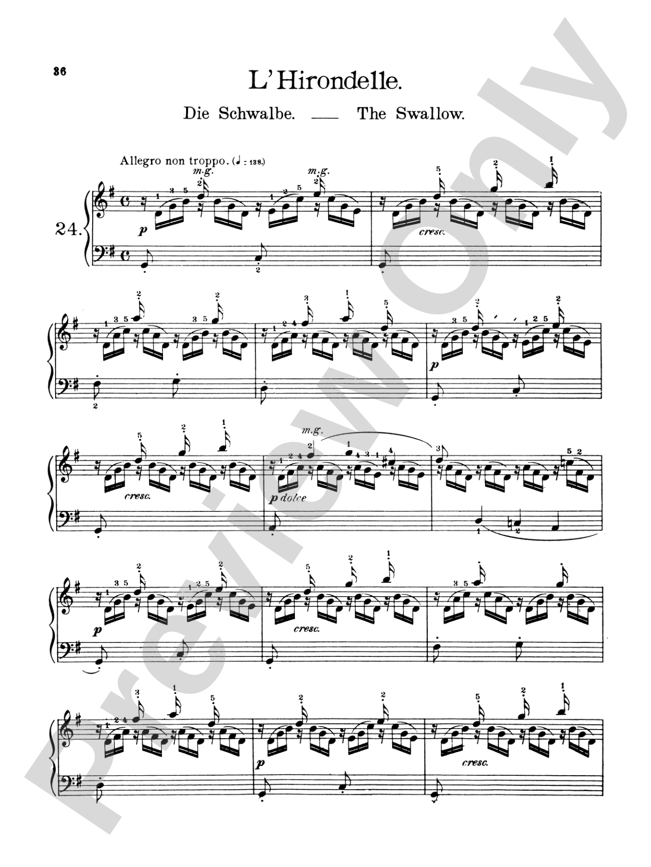 Burgmüller: Twenty-five Easy Etudes, Op. 100