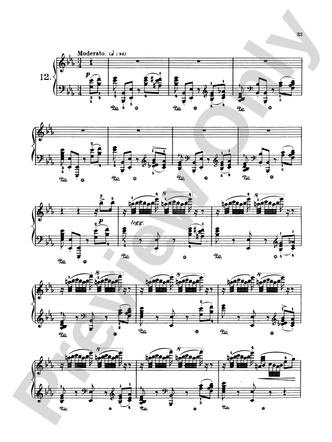 Burgmüller: Twelve Brilliant and Melodious Studies, Op. 105