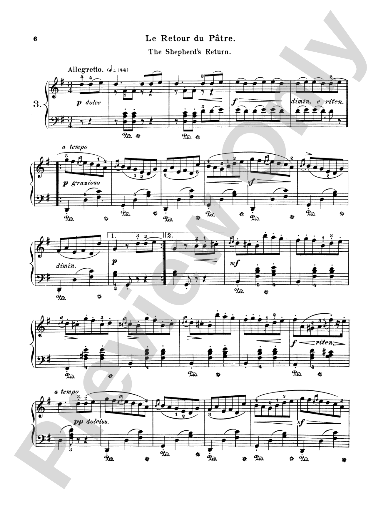 Burgmüller: Eighteen Characteristic Studies, Op. 109