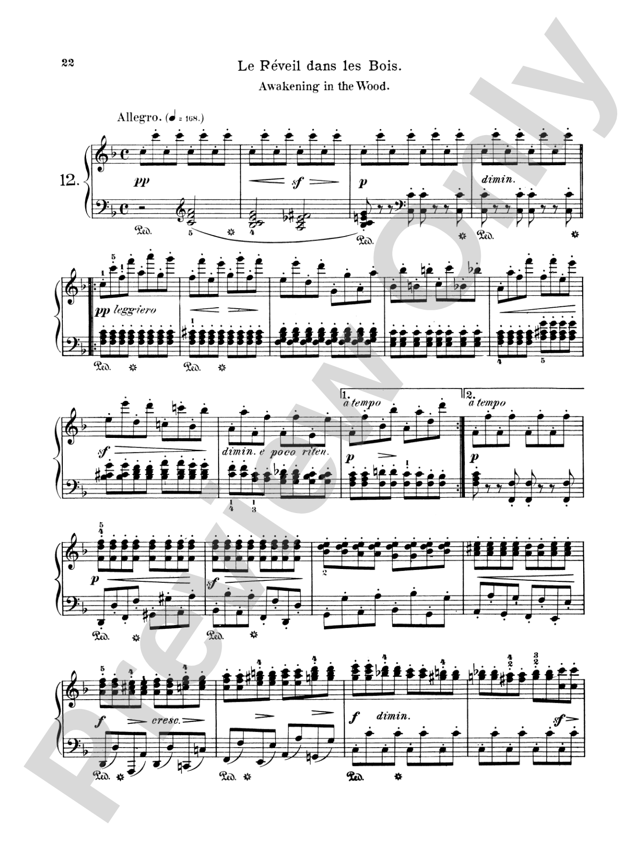 Burgmüller: Eighteen Characteristic Studies, Op. 109