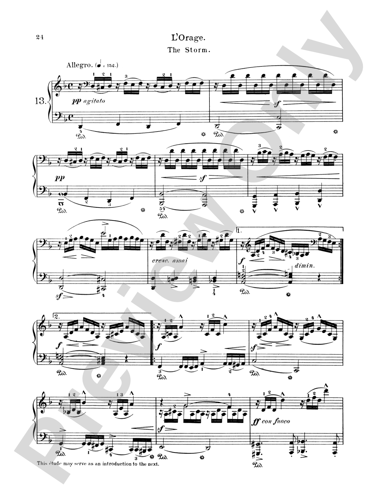 Burgmüller: Eighteen Characteristic Studies, Op. 109