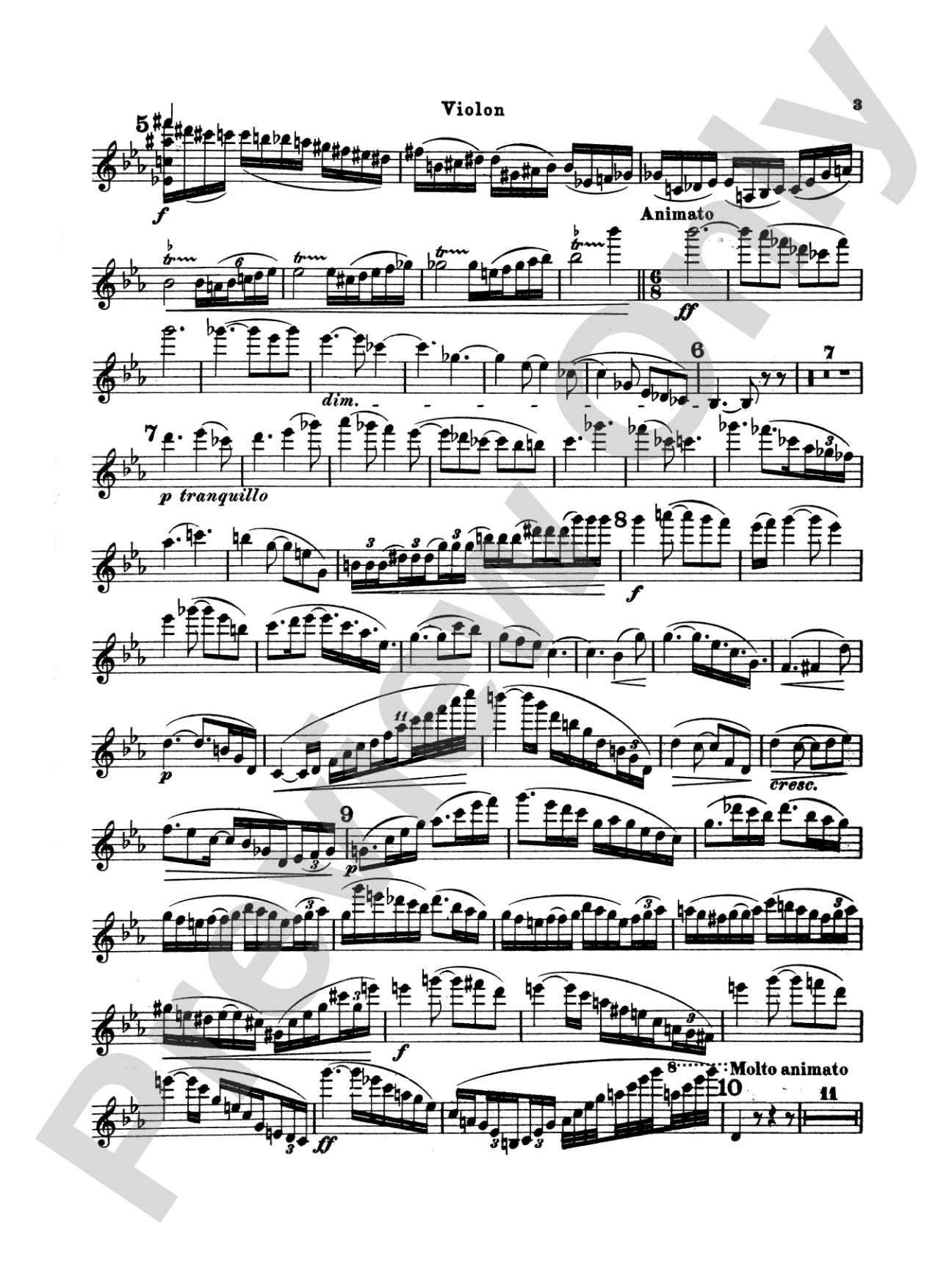 Chausson: Poème, Op. 25: Violin Book