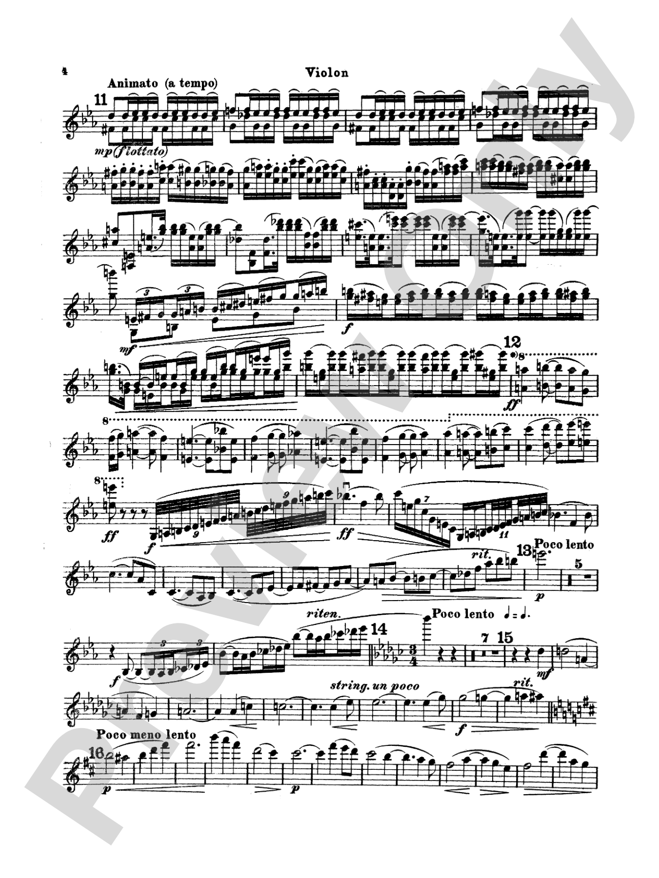 Chausson: Poème, Op. 25: Violin Book
