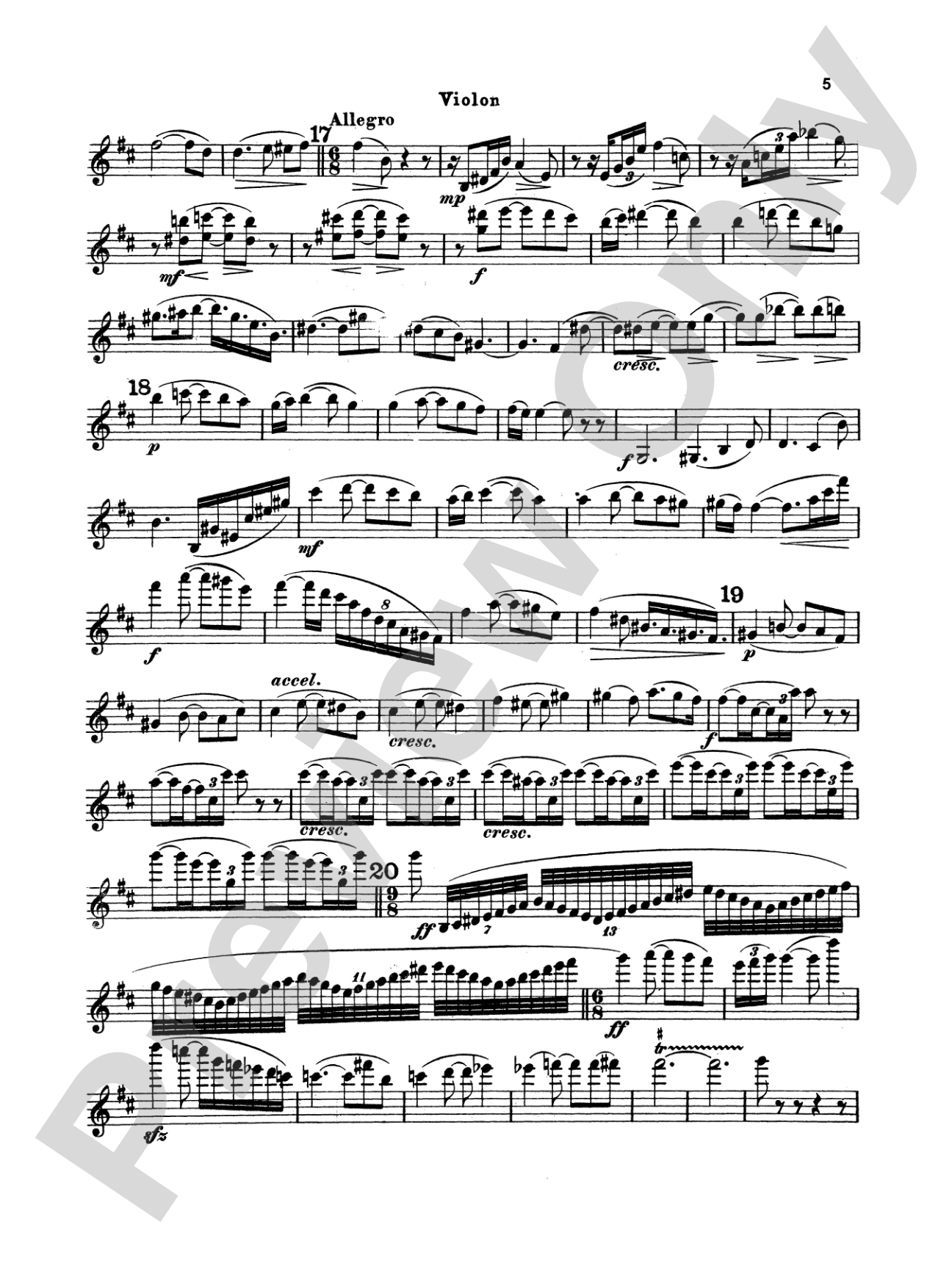 Chausson: Poème, Op. 25: Violin Book