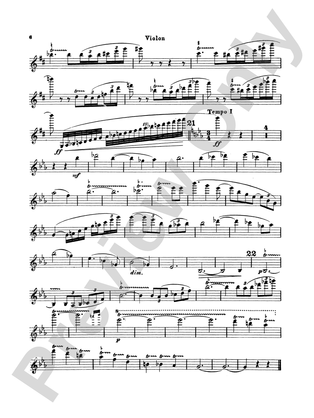 Chausson: Poème, Op. 25: Violin Book