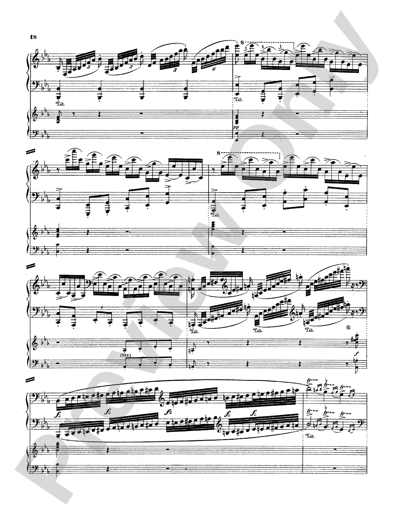 Weber: Piano Concerto No. 2: Piano Duo (2 Pianos, 4 Hands) Book (2 copies required)