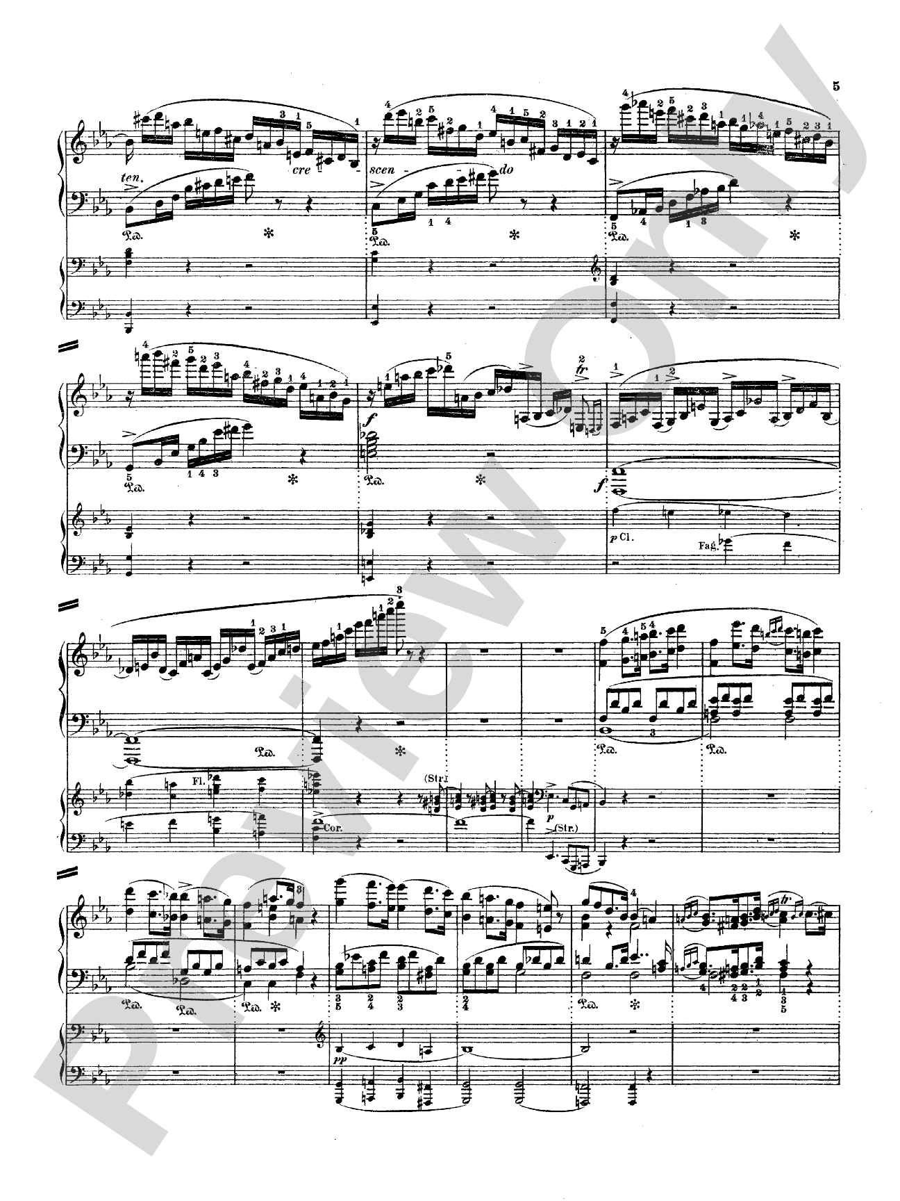Weber: Piano Concerto No. 2: Piano Duo (2 Pianos, 4 Hands) Book (2 copies required)