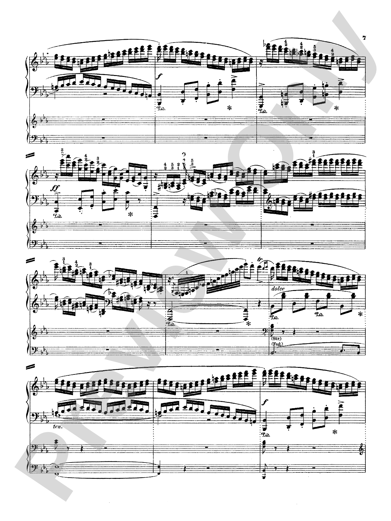 Weber: Piano Concerto No. 2: Piano Duo (2 Pianos, 4 Hands) Book (2 copies required)