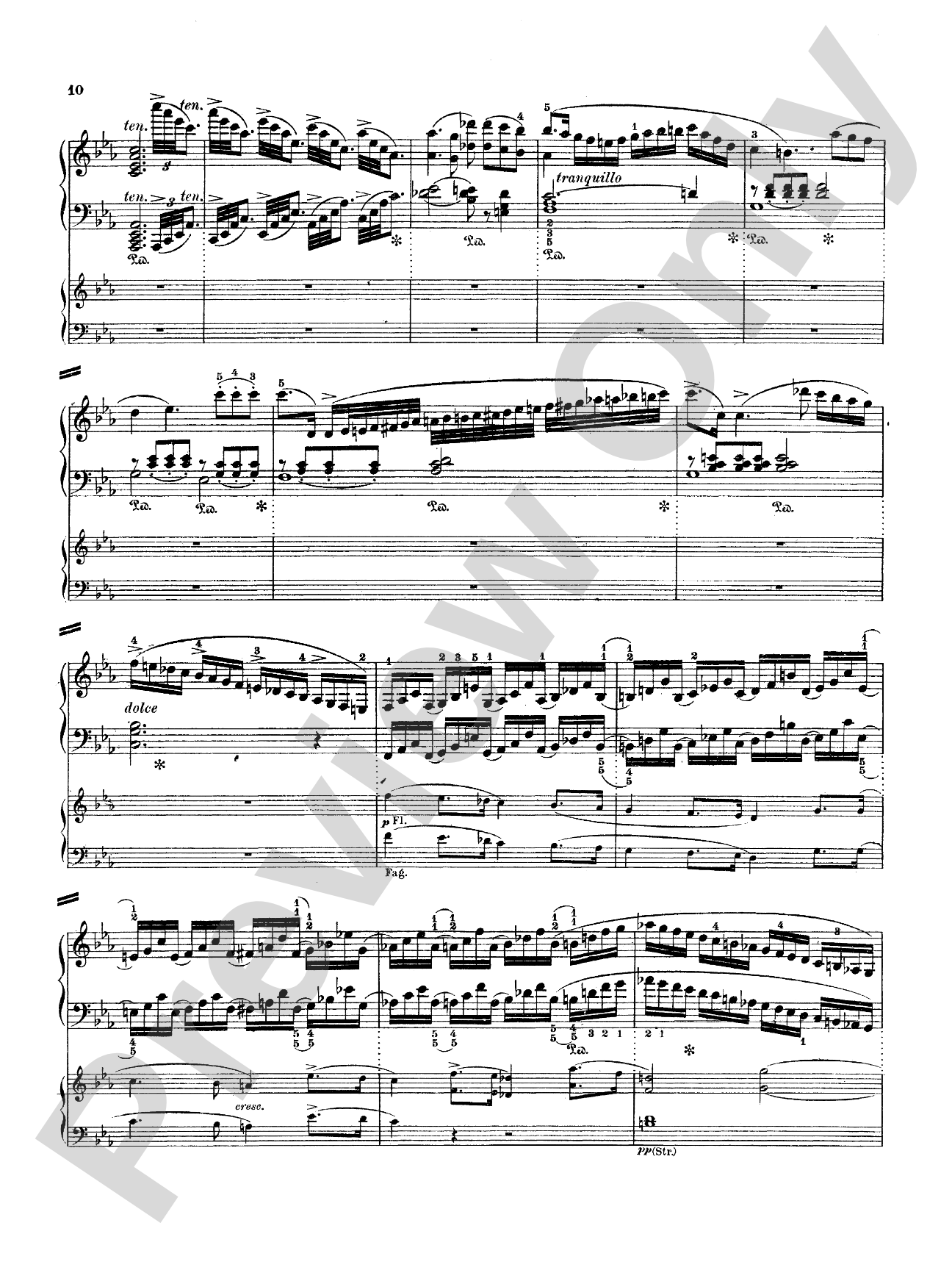 Weber: Piano Concerto No. 2: Piano Duo (2 Pianos, 4 Hands) Book (2 copies required)