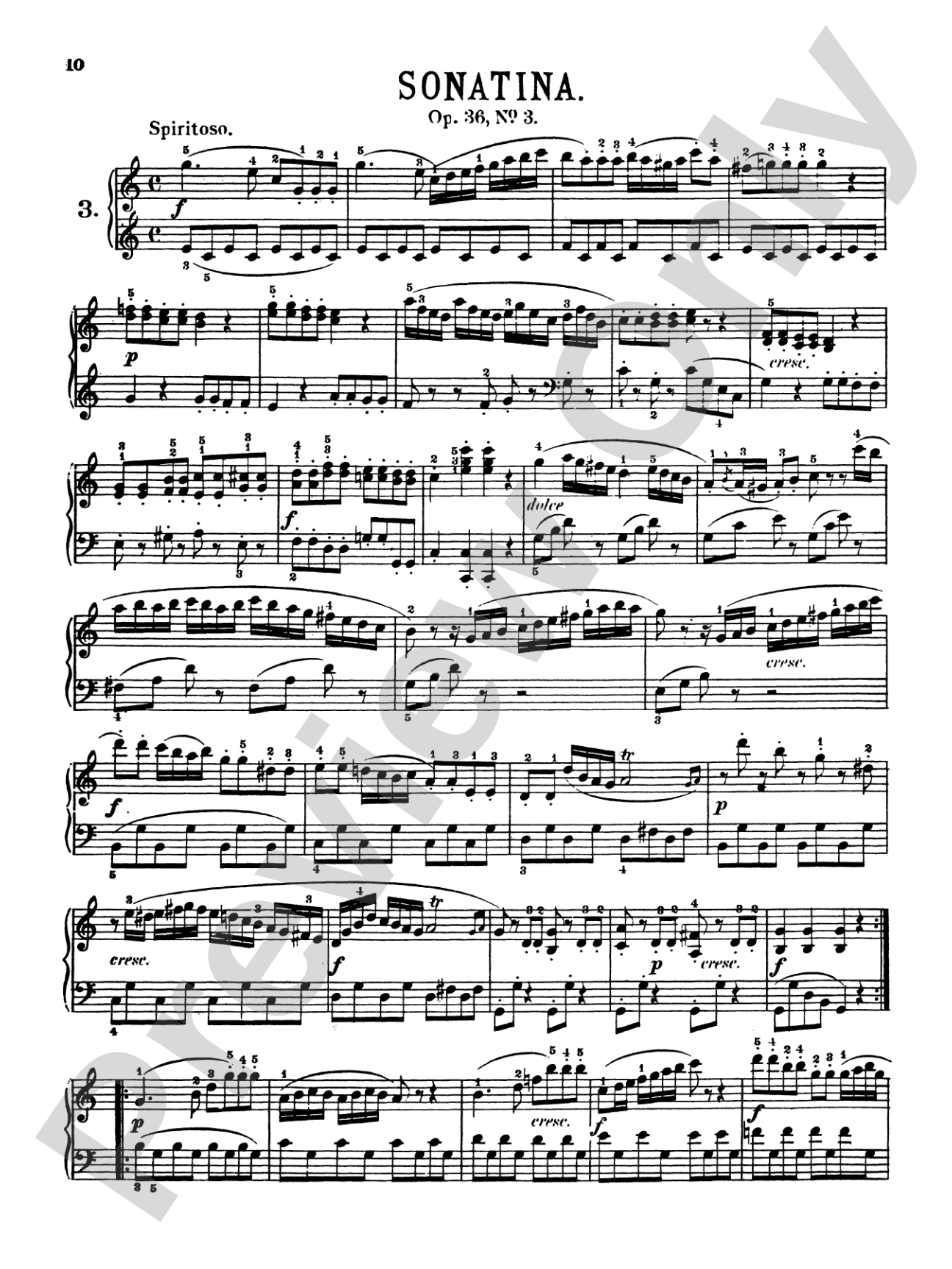 Clementi: Six Sonatinas, Op. 36