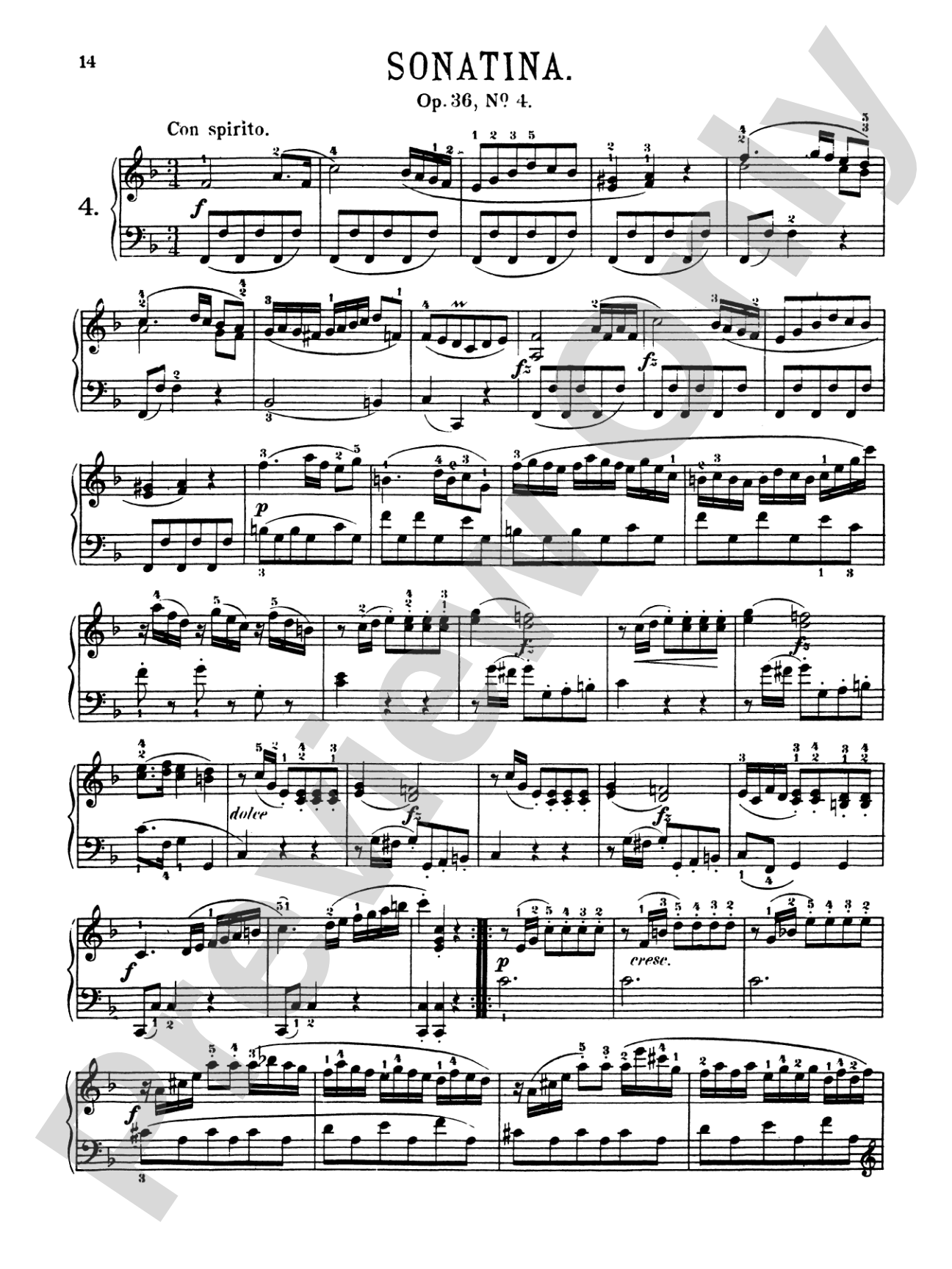 Clementi: Six Sonatinas, Op. 36