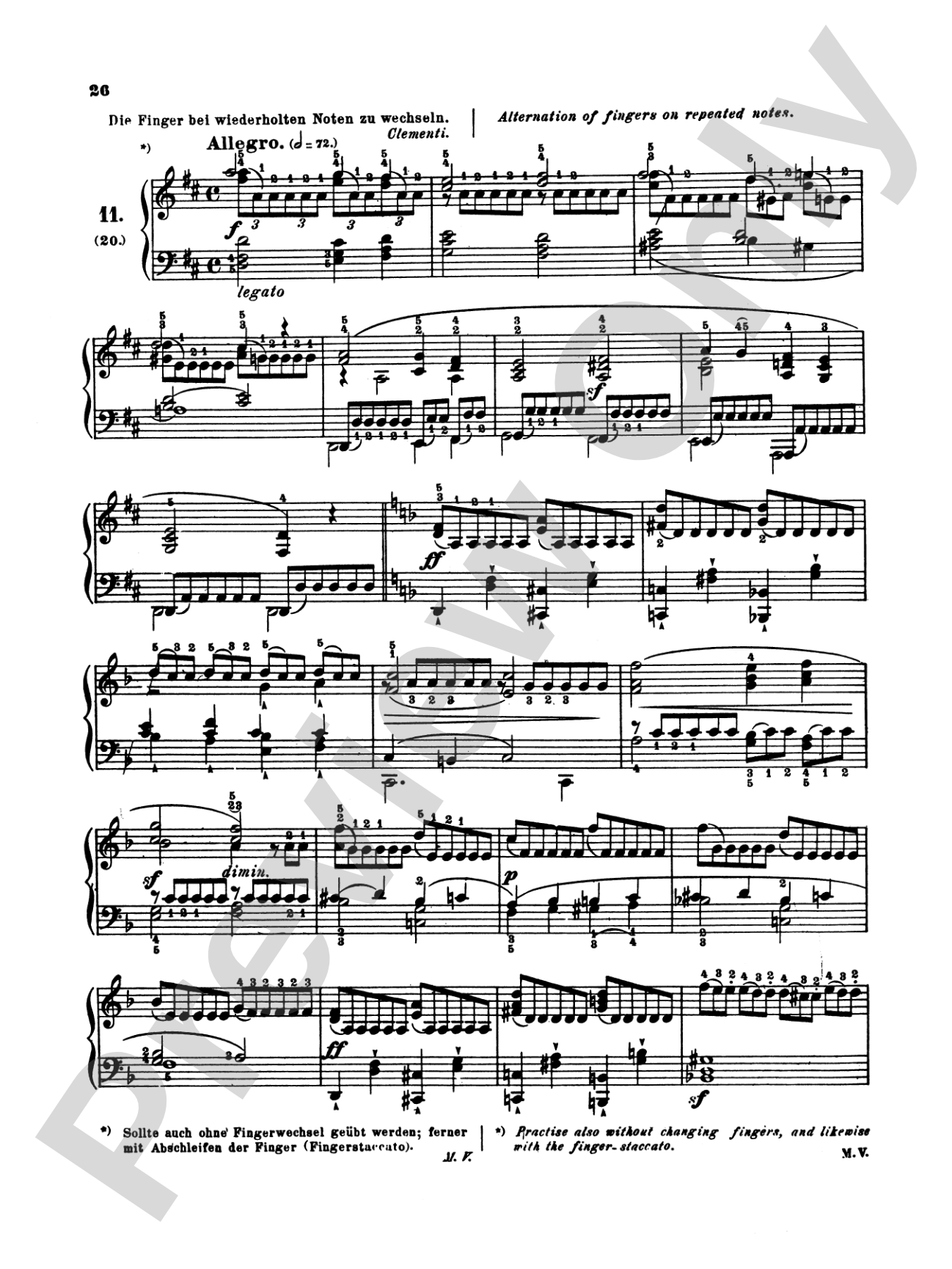 Clementi: Gradus ad Parnassum (Volume I)