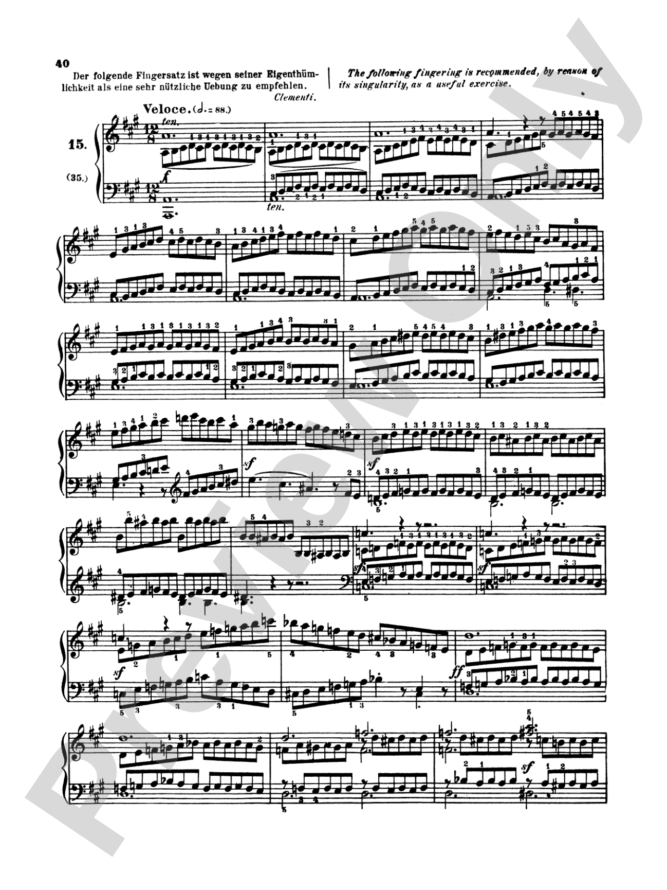 Clementi: Gradus ad Parnassum (Volume I)