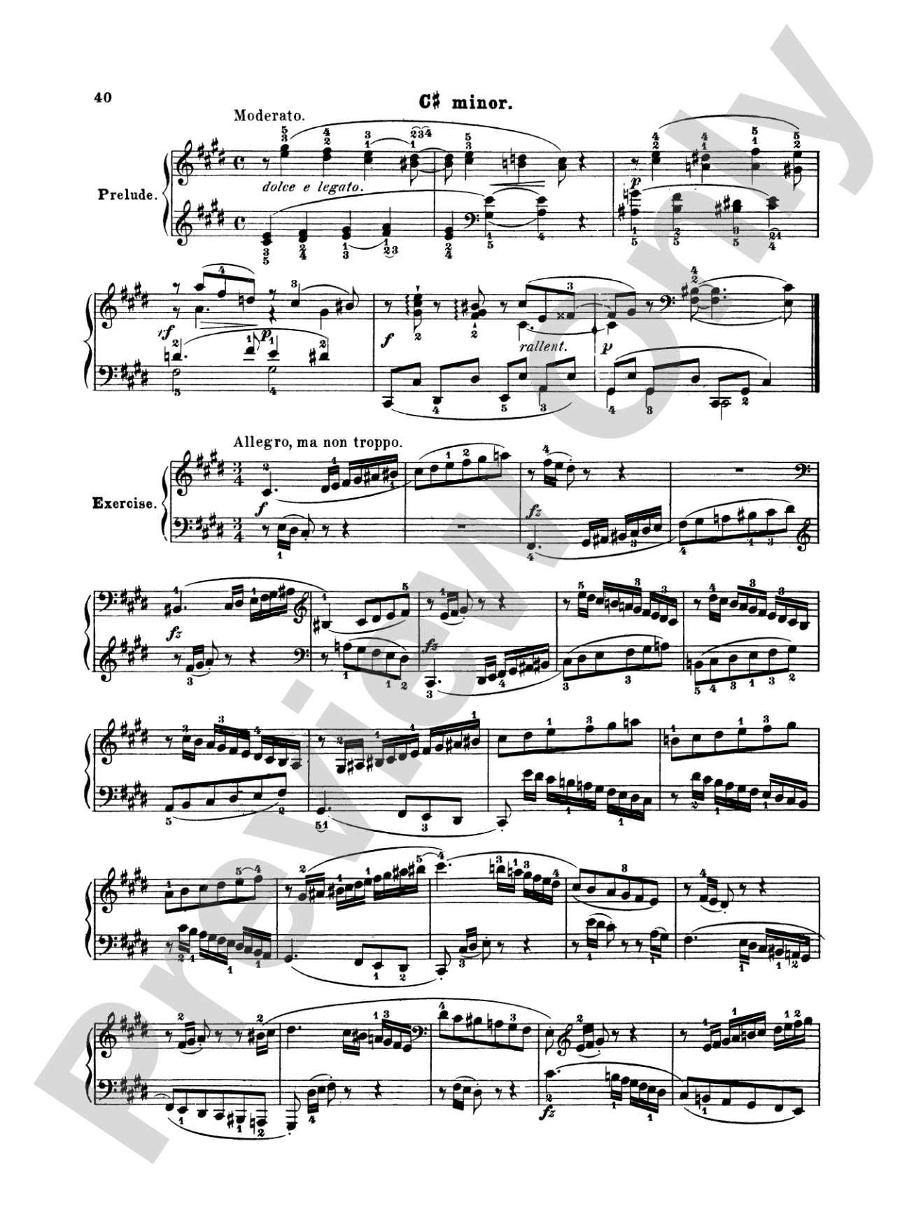 Clementi: Preludes and Exercises
