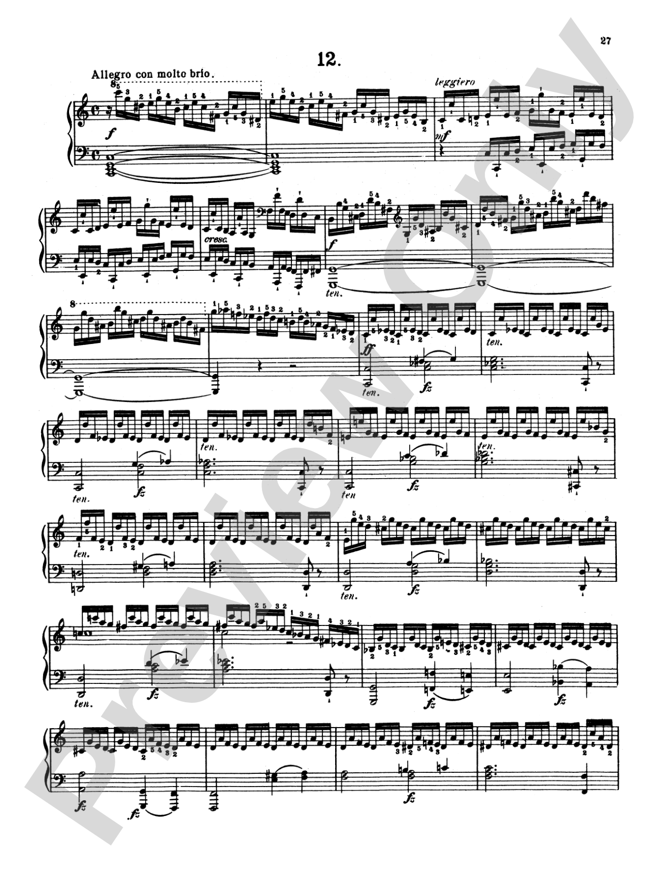 Clementi: Gradus ad Parnassum (Twenty-nine Selected Studies)