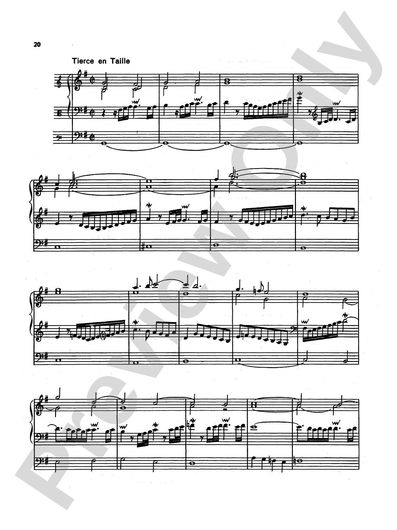 Corette: Missa Octavi Toni: Organ Sheet