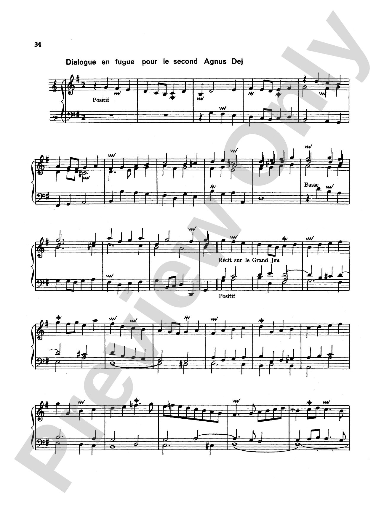 Corette: Missa Octavi Toni: Organ Sheet