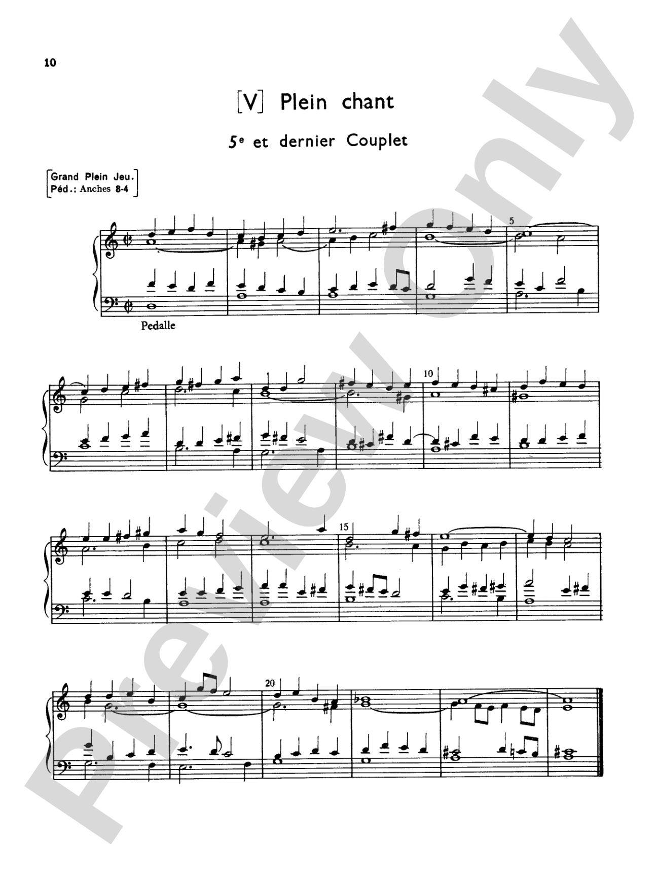 Couperin: Mass for the Parishes: Organ Sheet