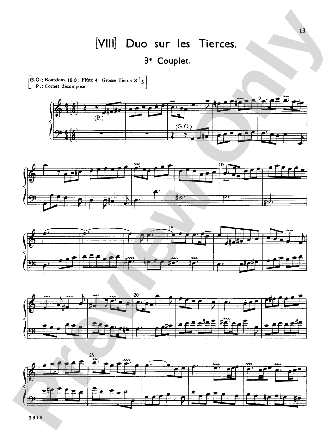 Couperin: Mass for the Parishes: Organ Sheet