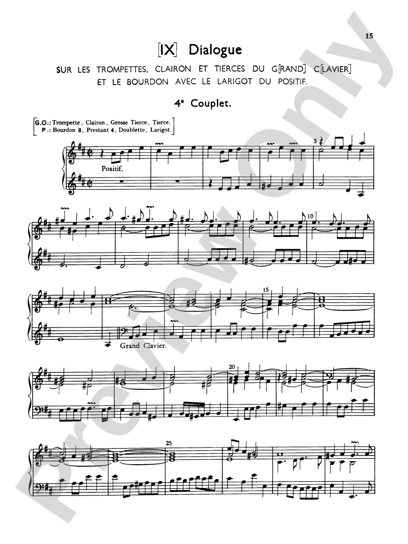 Couperin: Mass for the Parishes: Organ Sheet