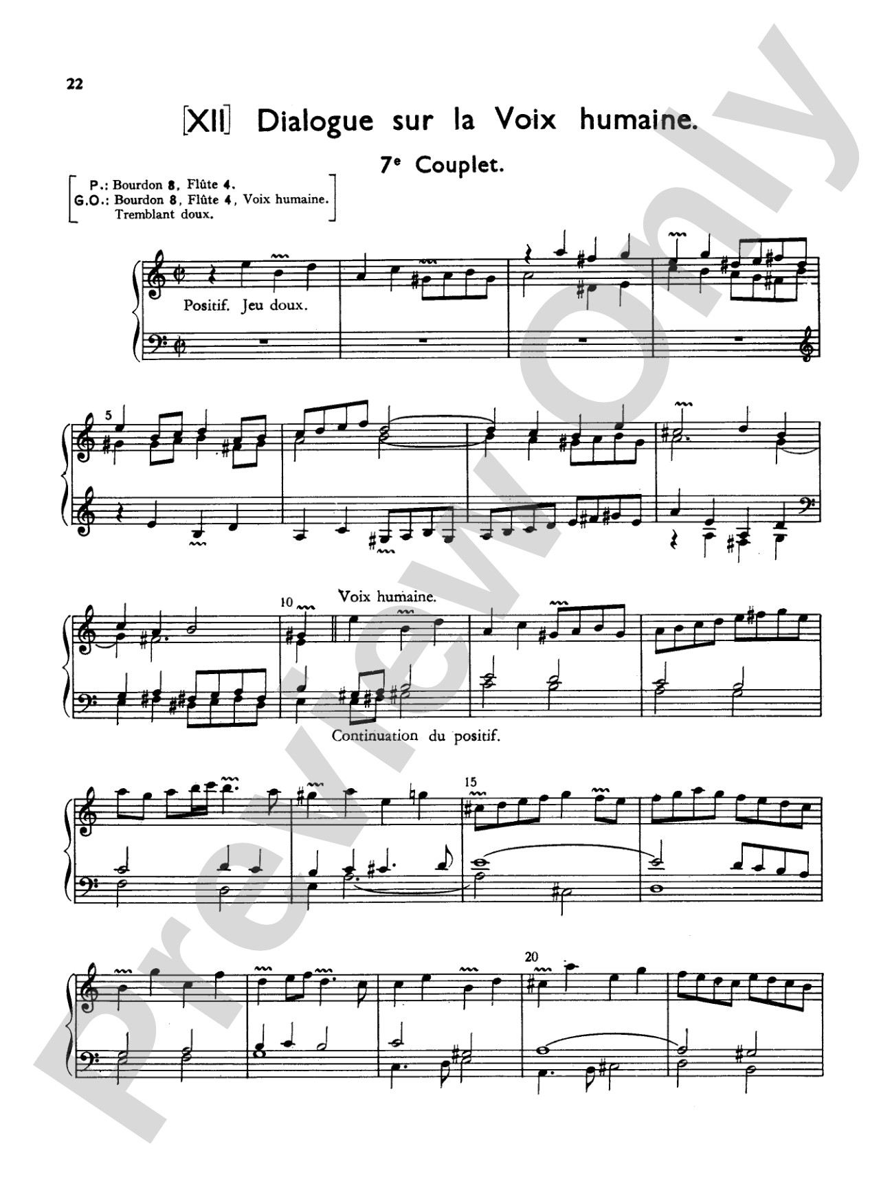 Couperin: Mass for the Parishes: Organ Sheet