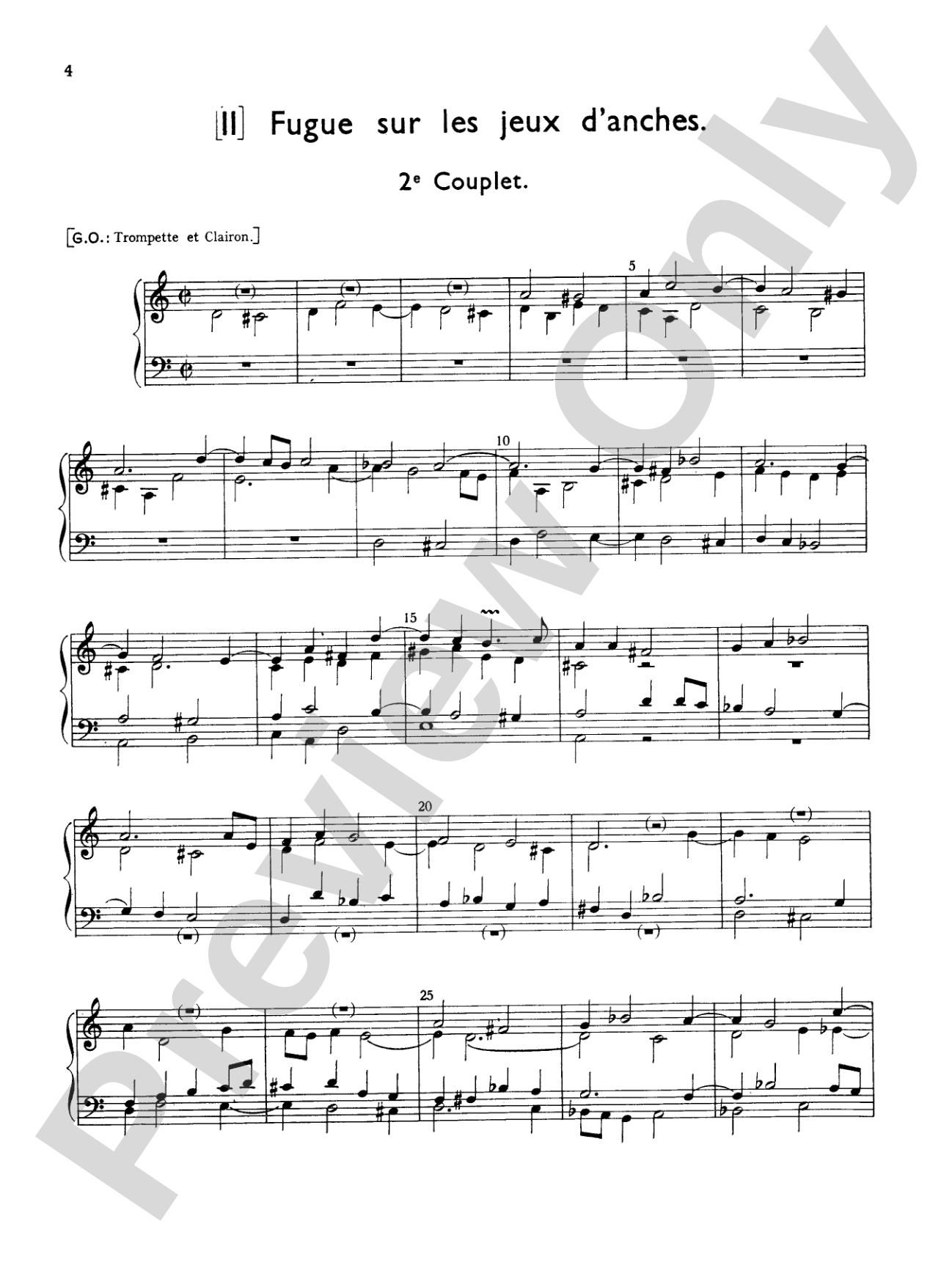 Couperin: Mass for the Parishes: Organ Sheet
