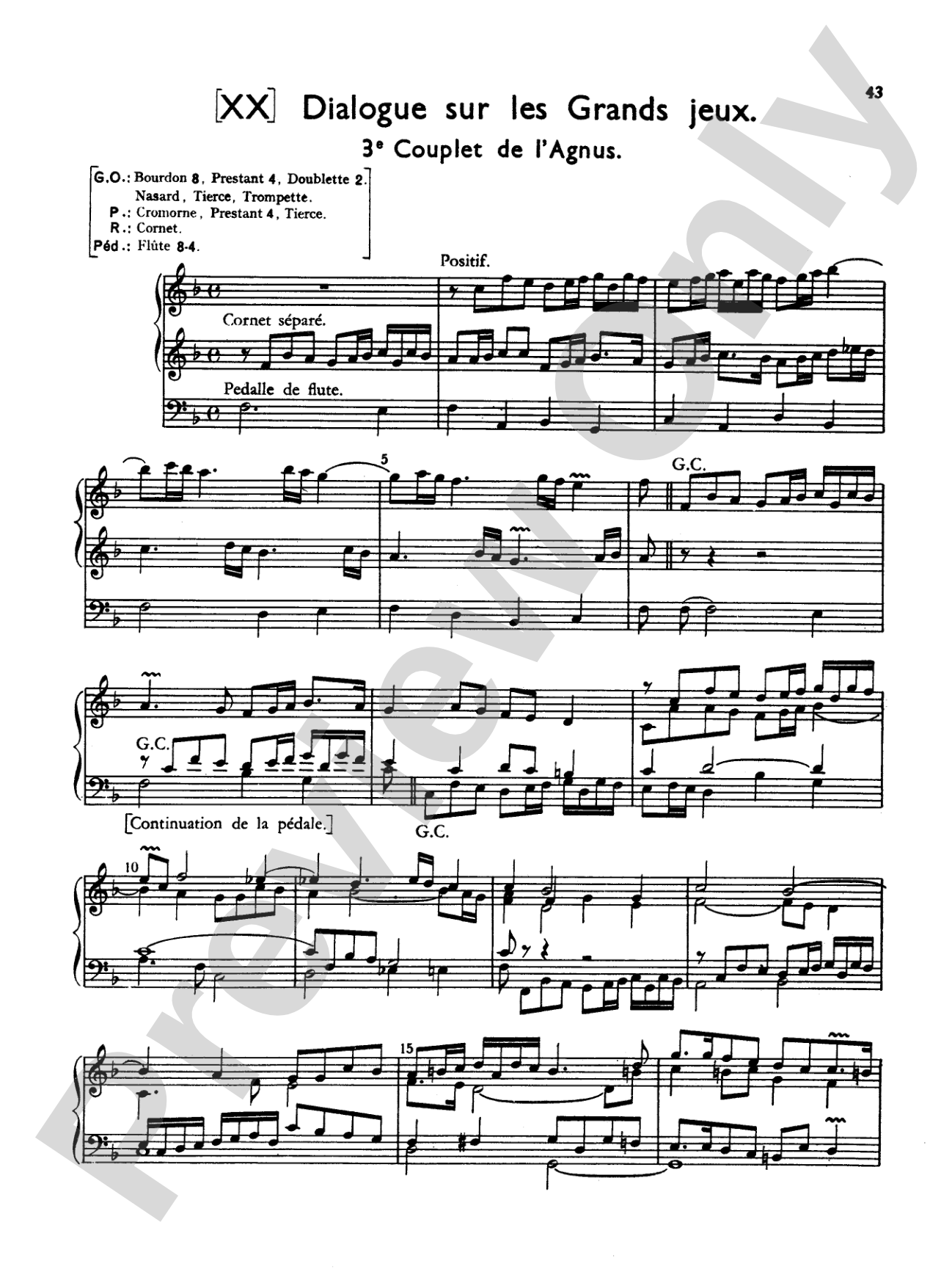 Couperin: Mass for the Parishes: Organ Sheet
