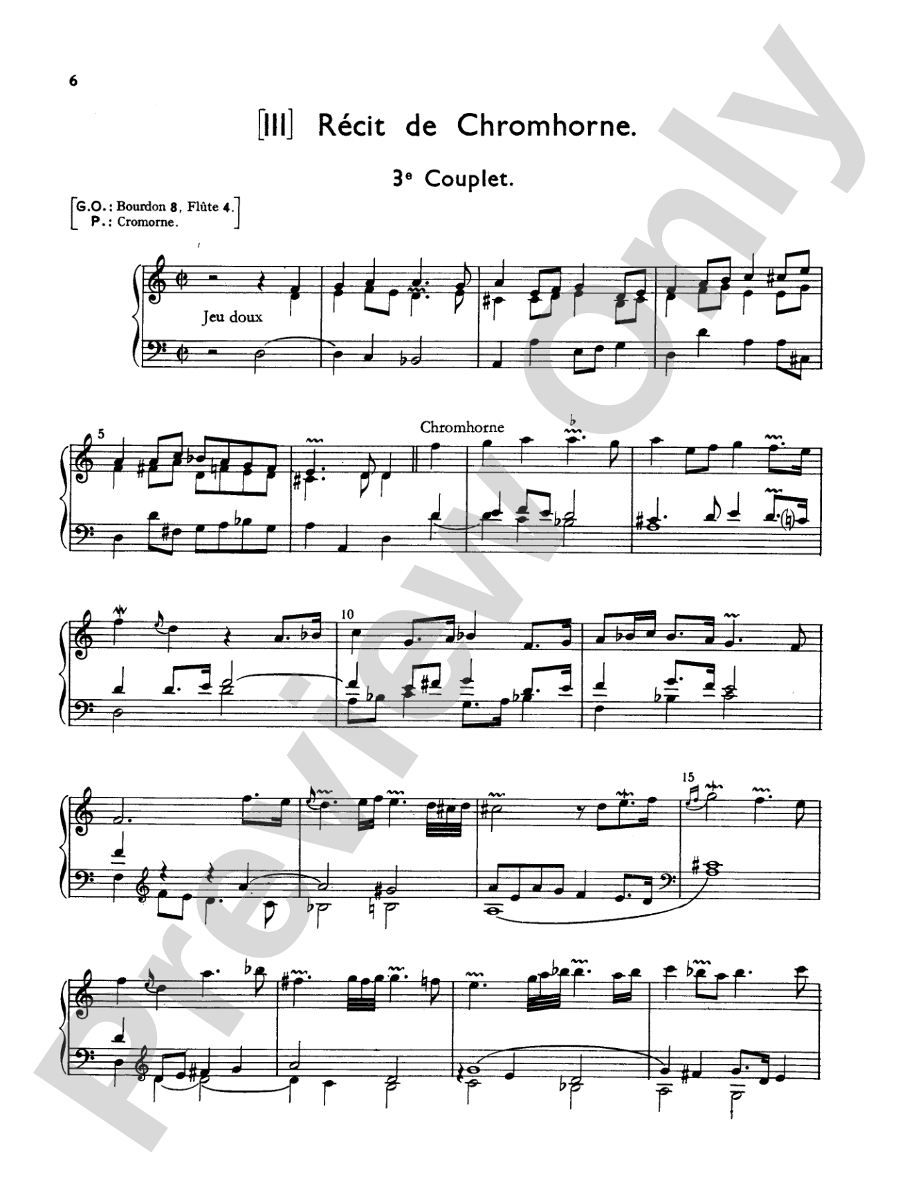 Couperin: Mass for the Parishes: Organ Sheet