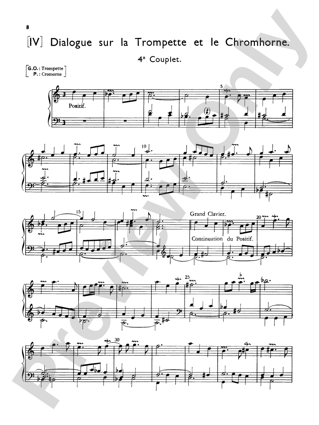 Couperin: Mass for the Parishes: Organ Sheet