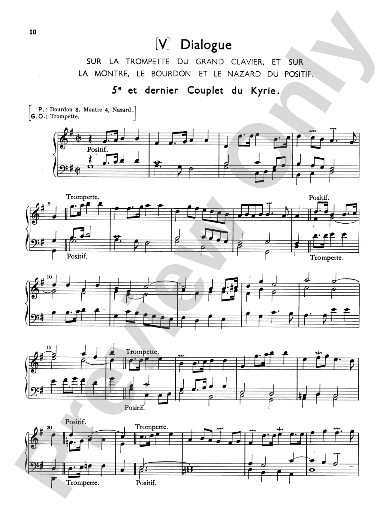 Couperin: Mass for the Convents: Organ Sheet