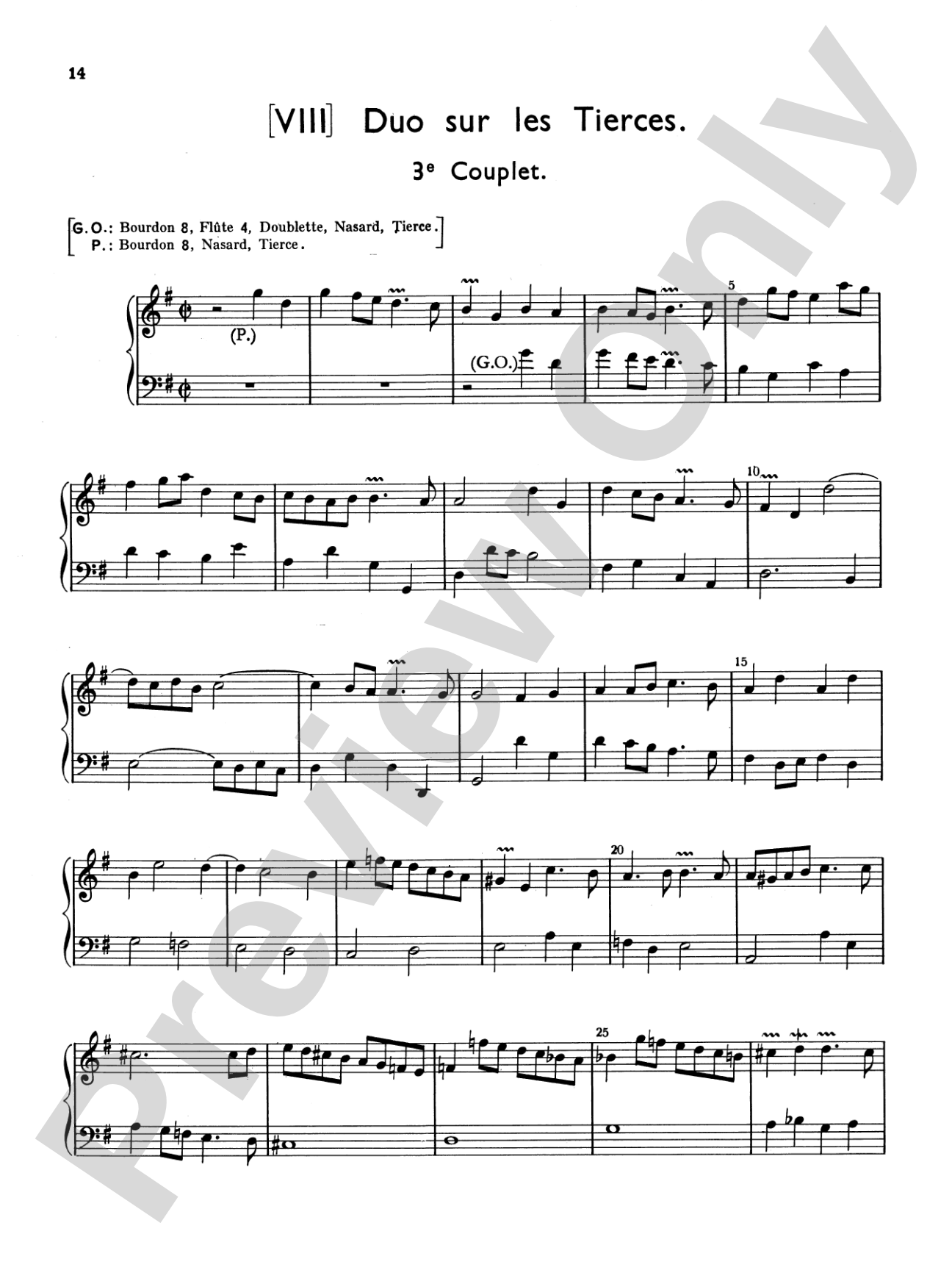 Couperin: Mass for the Convents: Organ Sheet