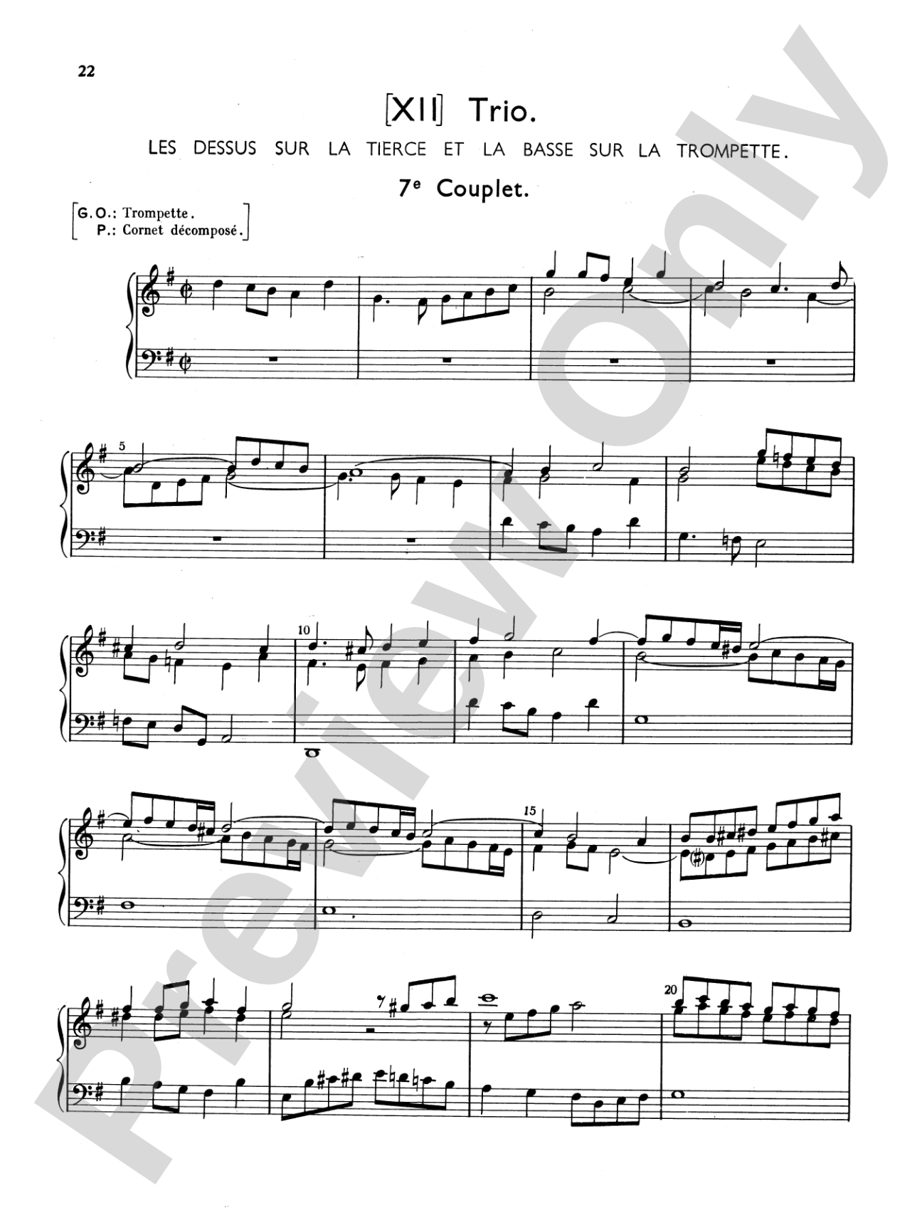 Couperin: Mass for the Convents: Organ Sheet