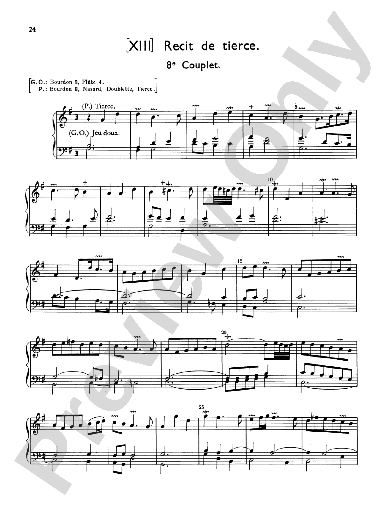 Couperin: Mass for the Convents: Organ Sheet