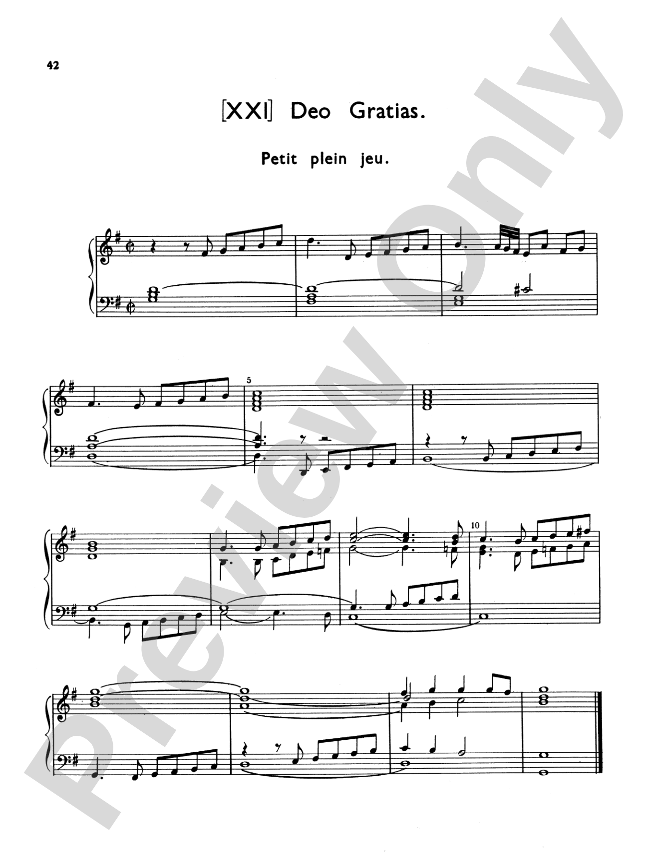 Couperin: Mass for the Convents: Organ Sheet