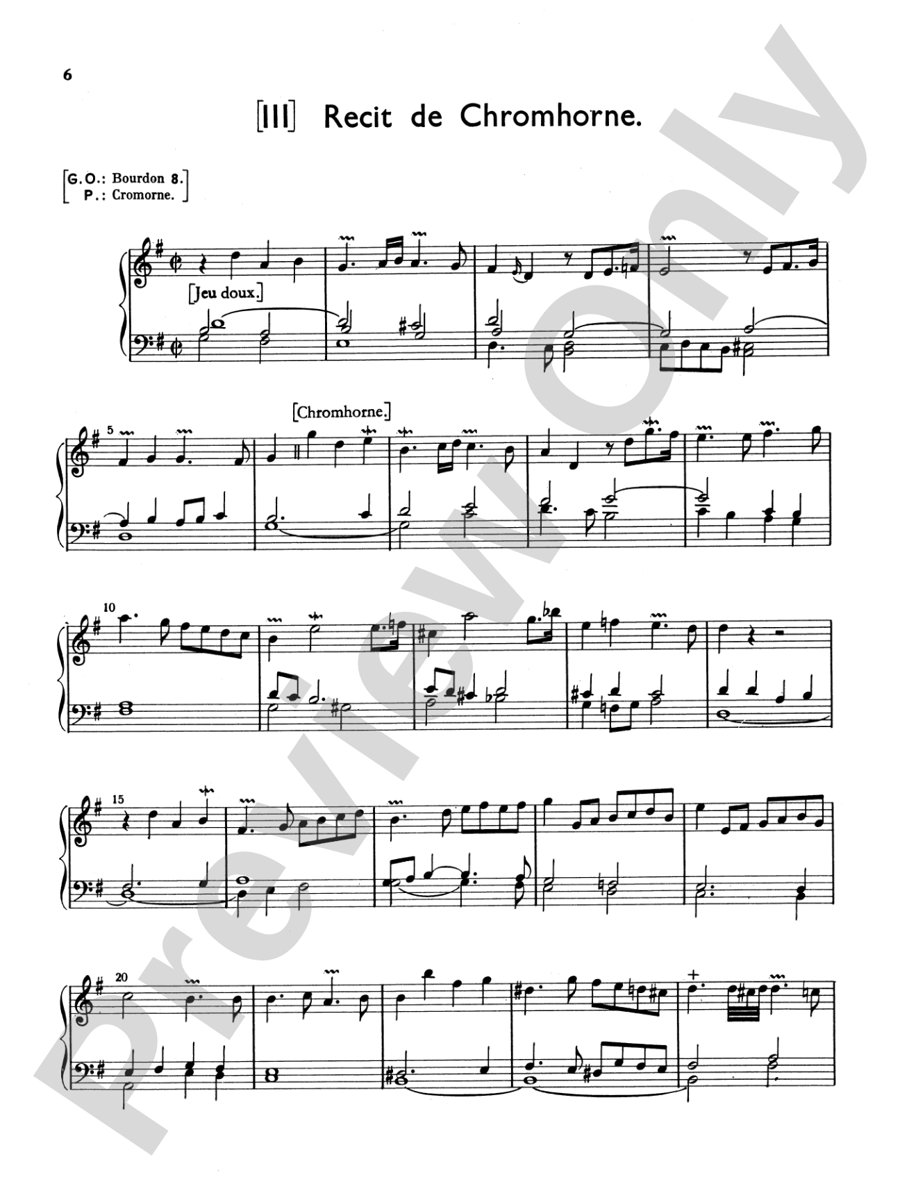 Couperin: Mass for the Convents: Organ Sheet