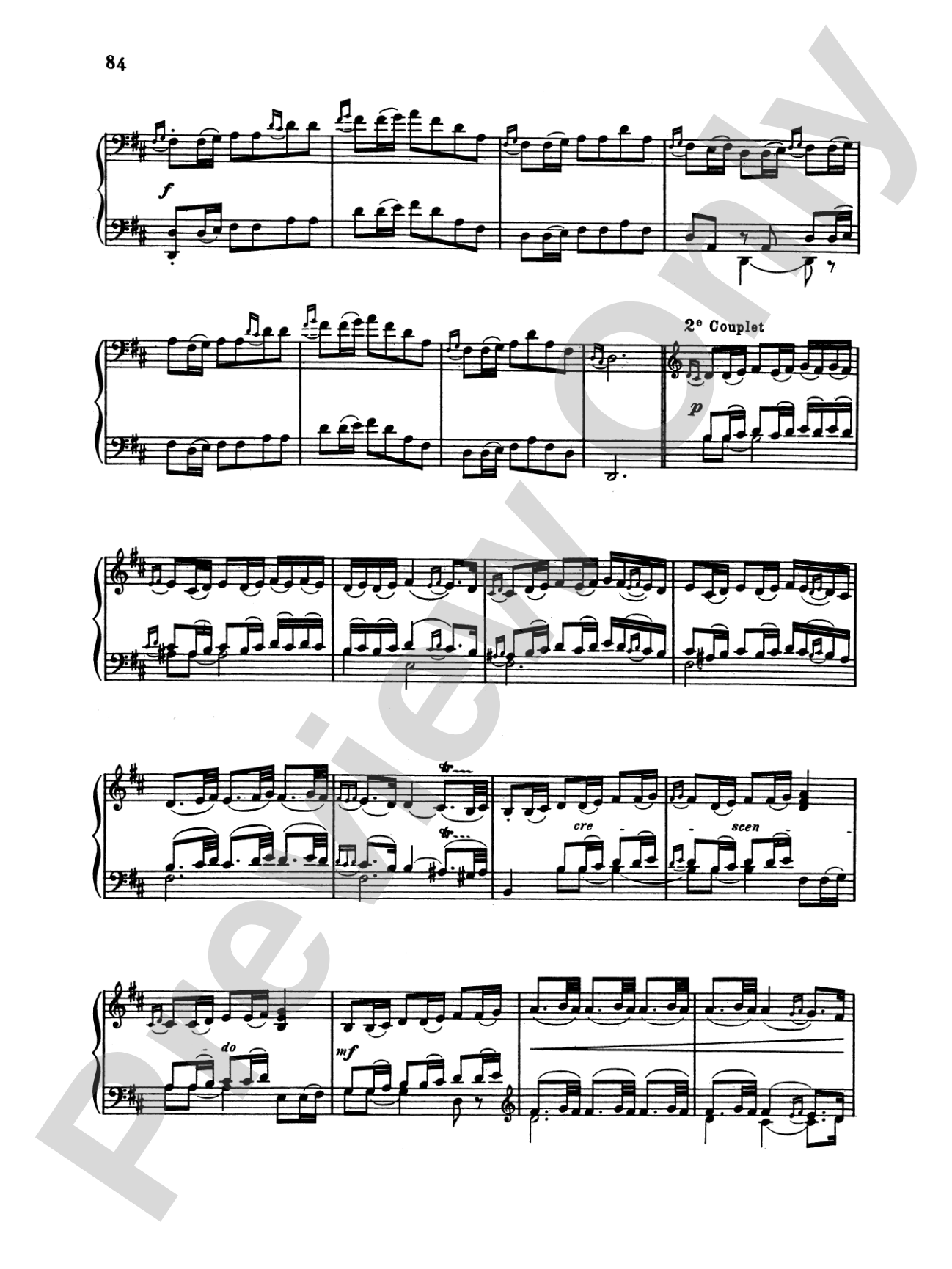 Couperin: Clavichord Pieces (Volume III): Piano Book