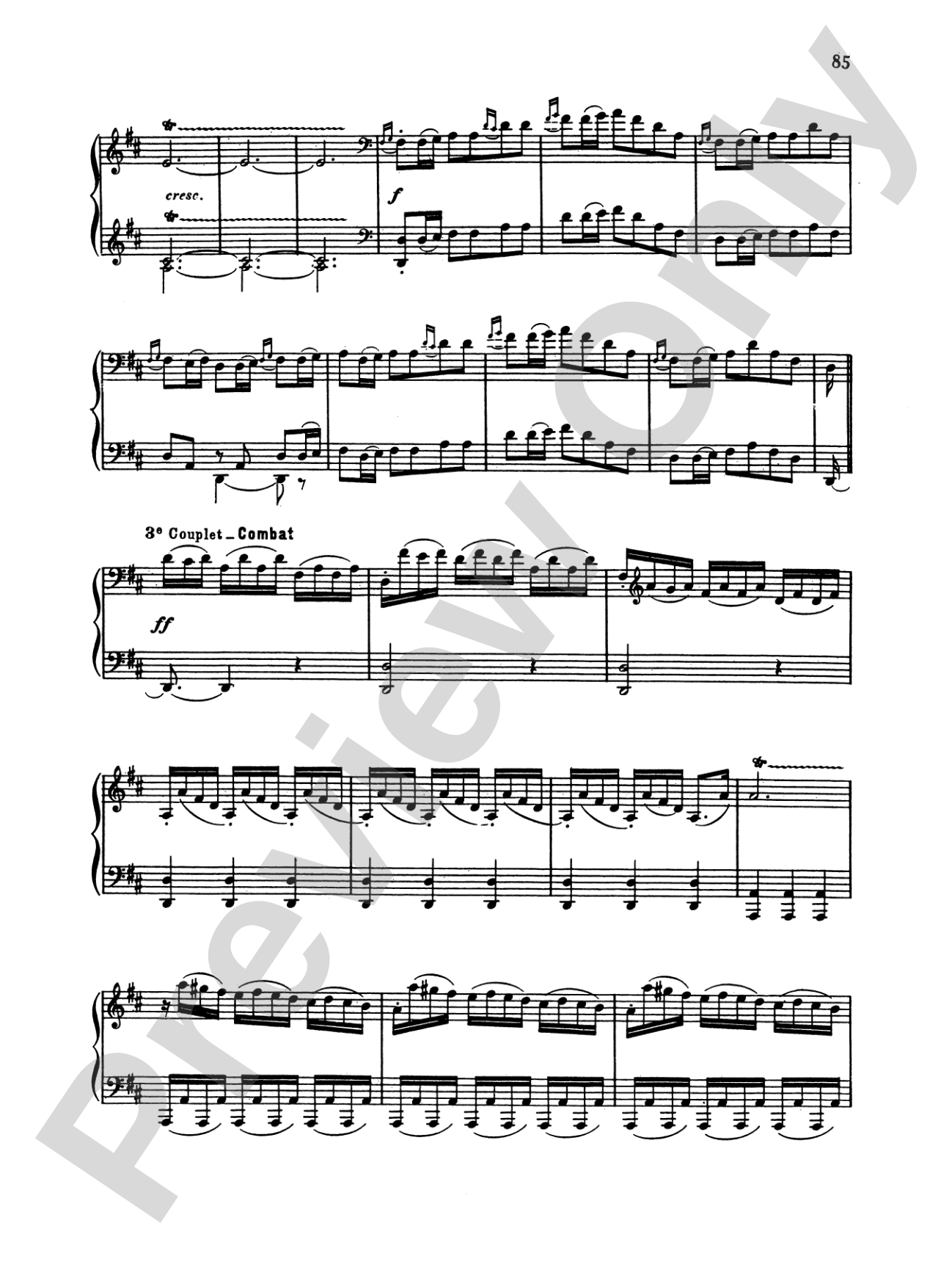 Couperin: Clavichord Pieces (Volume III): Piano Book