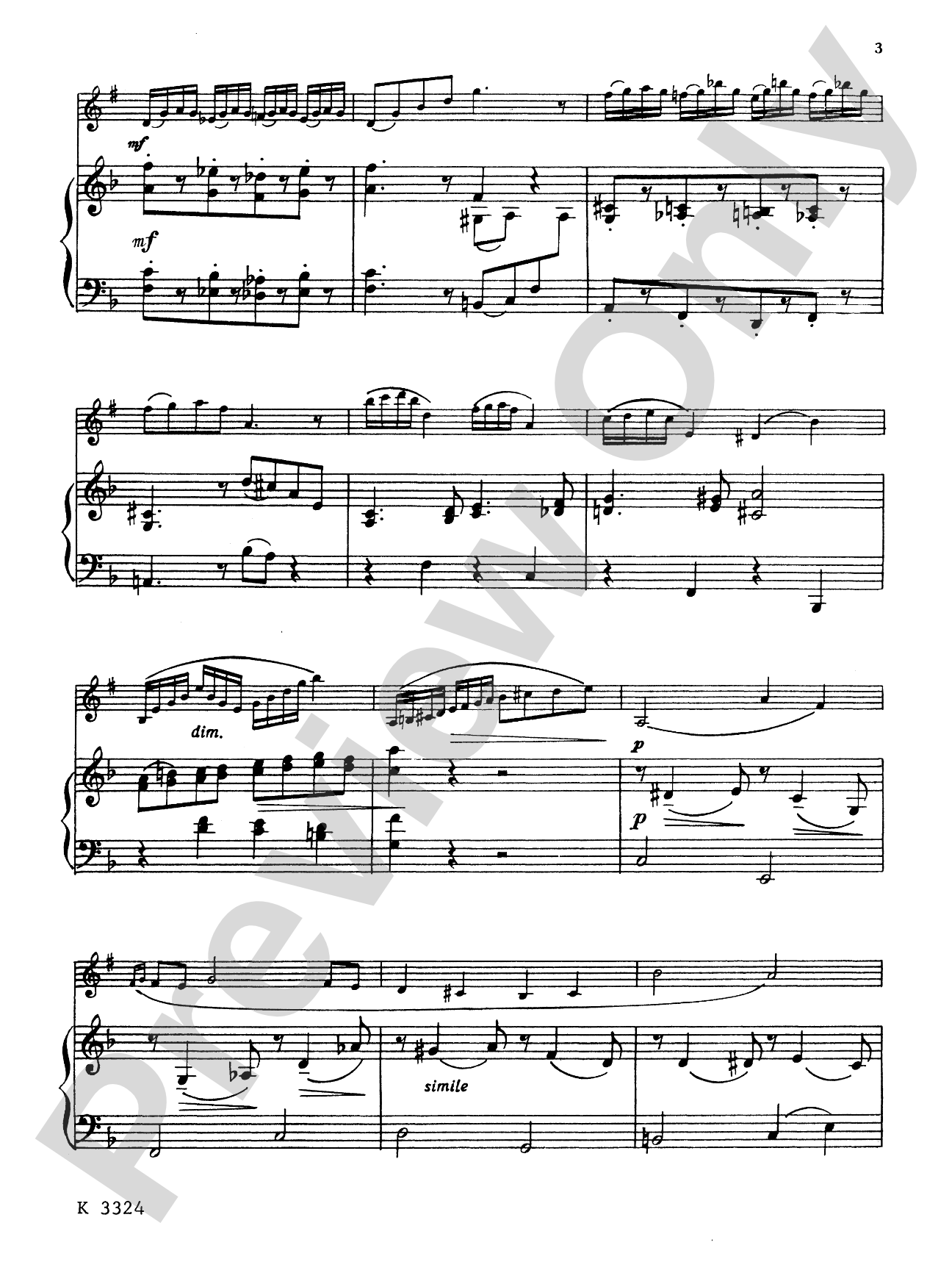 Rakov: Sonatina: Clarinet Part(s)