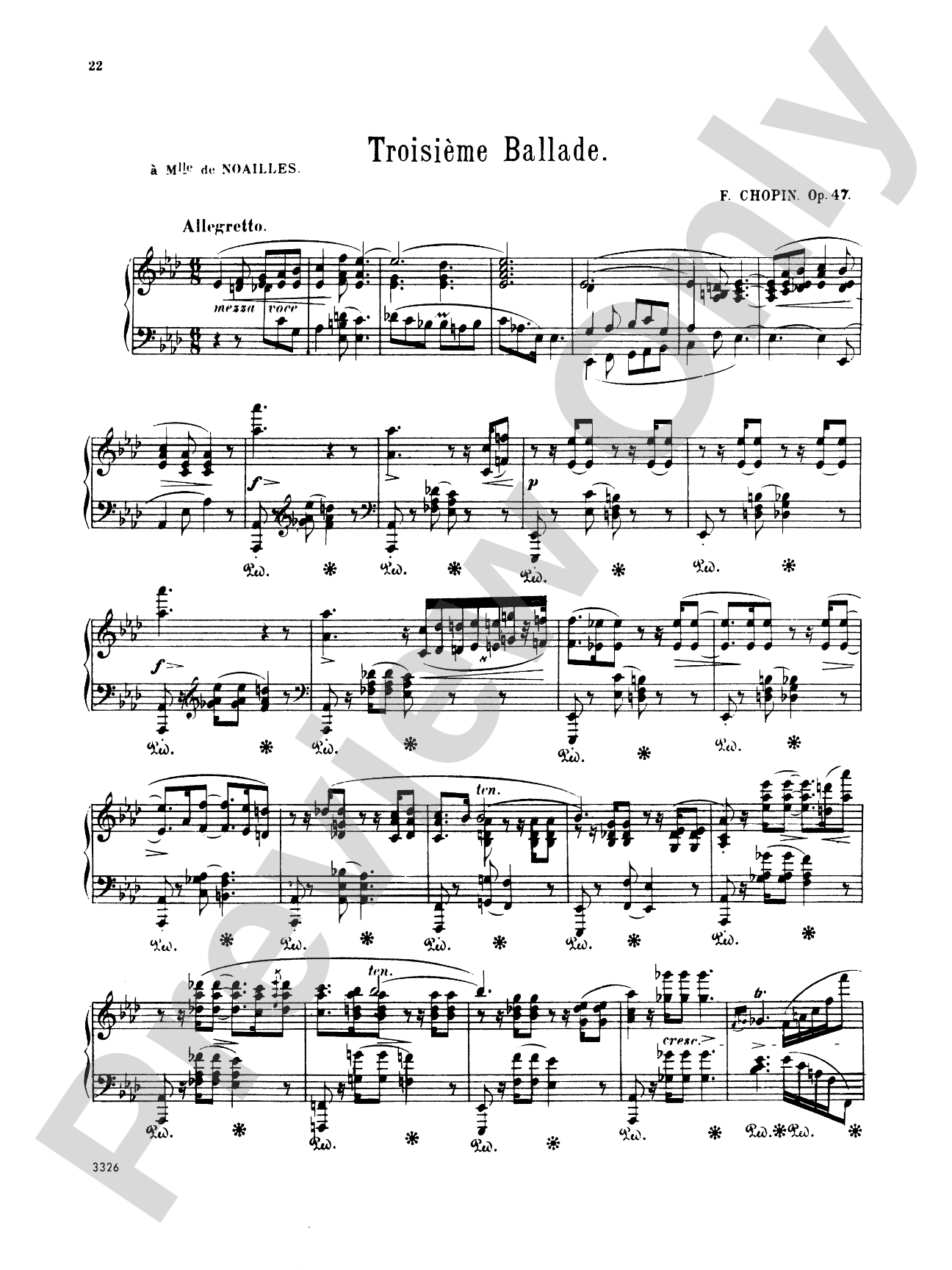 Chopin: Ballades (Ed. Franz Liszt)