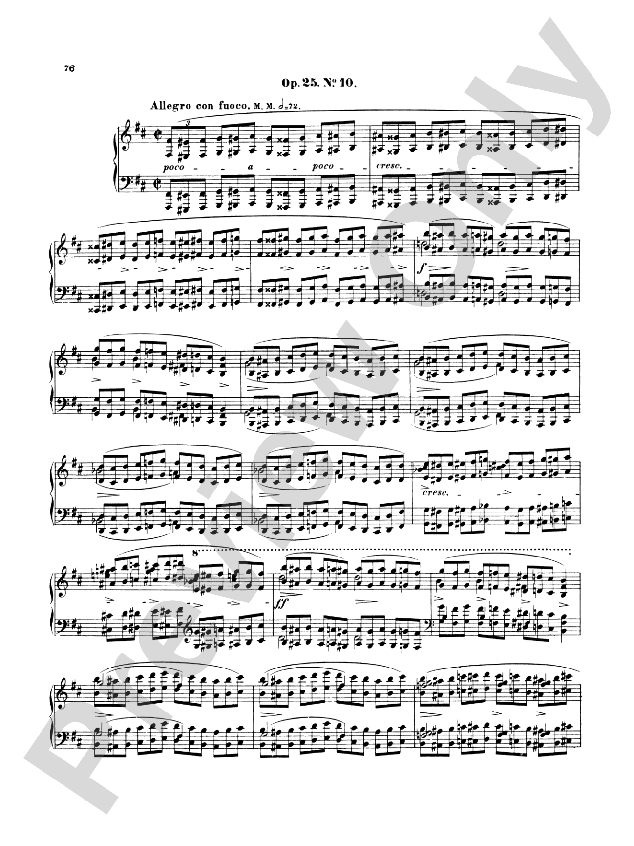 Chopin: Twenty-Seven Etudes (Ed. Franz Liszt)
