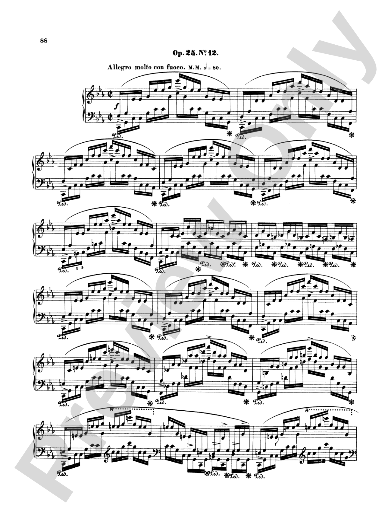 Chopin: Twenty-Seven Etudes (Ed. Franz Liszt)