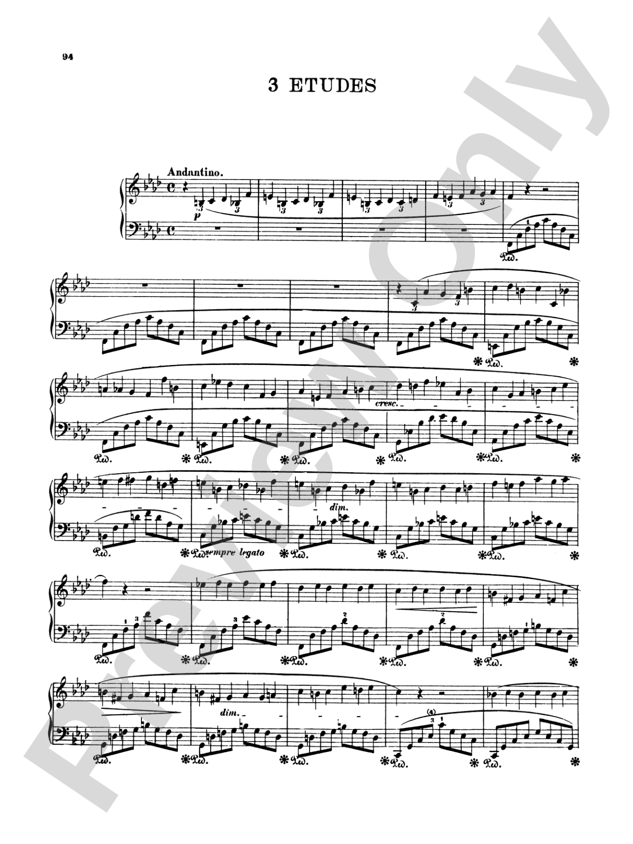 Chopin: Twenty-Seven Etudes (Ed. Franz Liszt)
