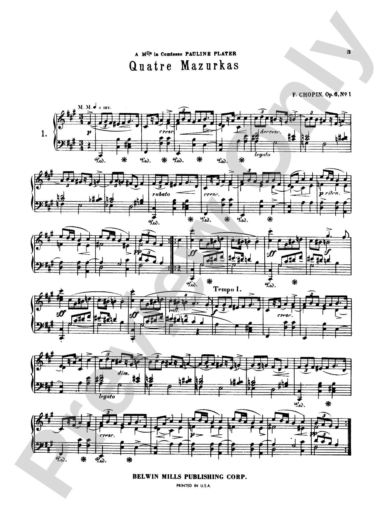 Chopin: Fifty-Six Mazurkas (Ed. Franz Liszt): Piano Book