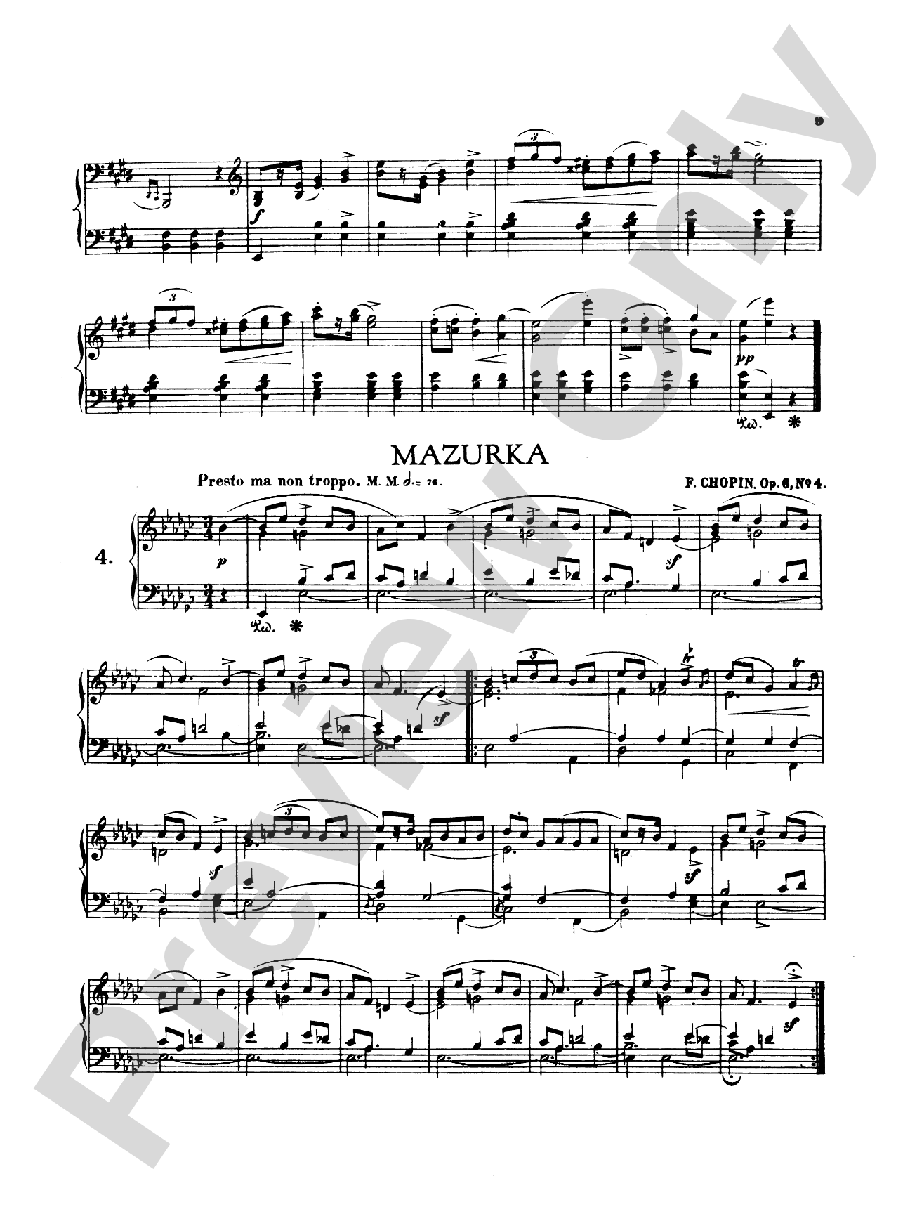 Chopin: Fifty-Six Mazurkas (Ed. Franz Liszt)